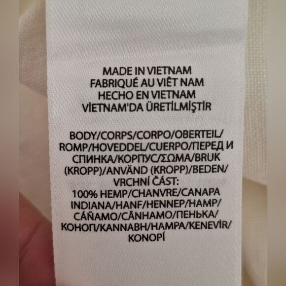 Polo Ralph Lauren Paneled Hemp Play suit Short Overalls Adjustable Pockets Sz 14 - Picture 8 of 10